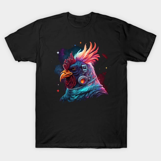 space rooster T-Shirt by a cat cooking